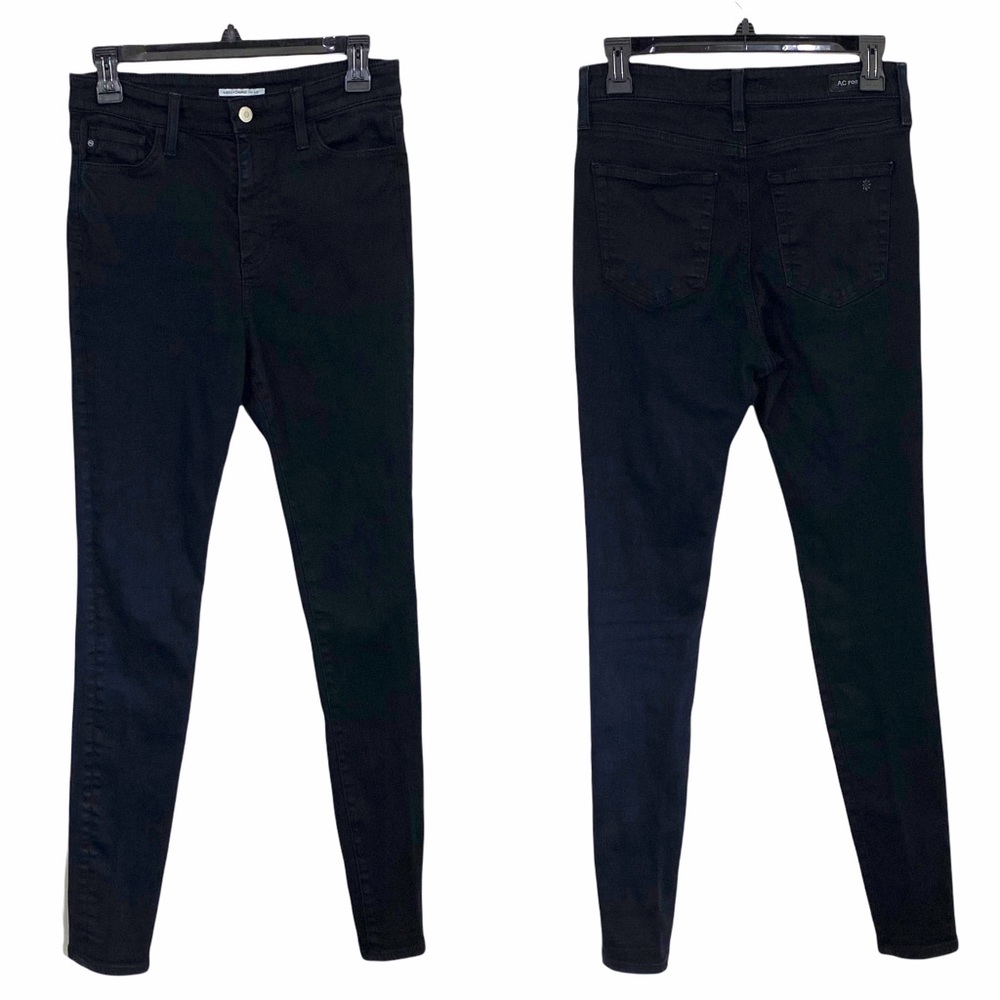 AG x Alexa Chung High Rise Skinny Jeans Dark Wash Adriano Goldschmied